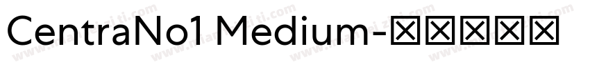 CentraNo1 Medium字体转换